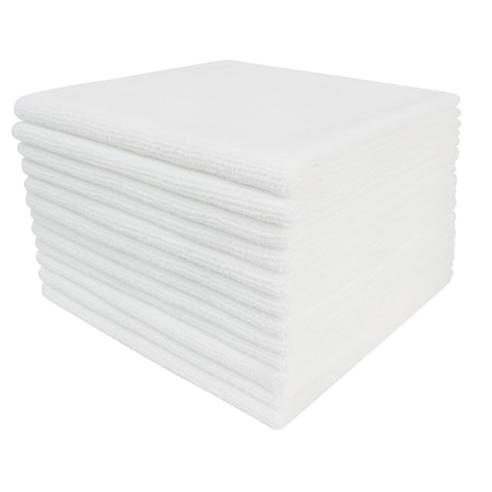 Multi-Purpose Cloth, White, 300 GSM, 16 X 16 In, 12 PK